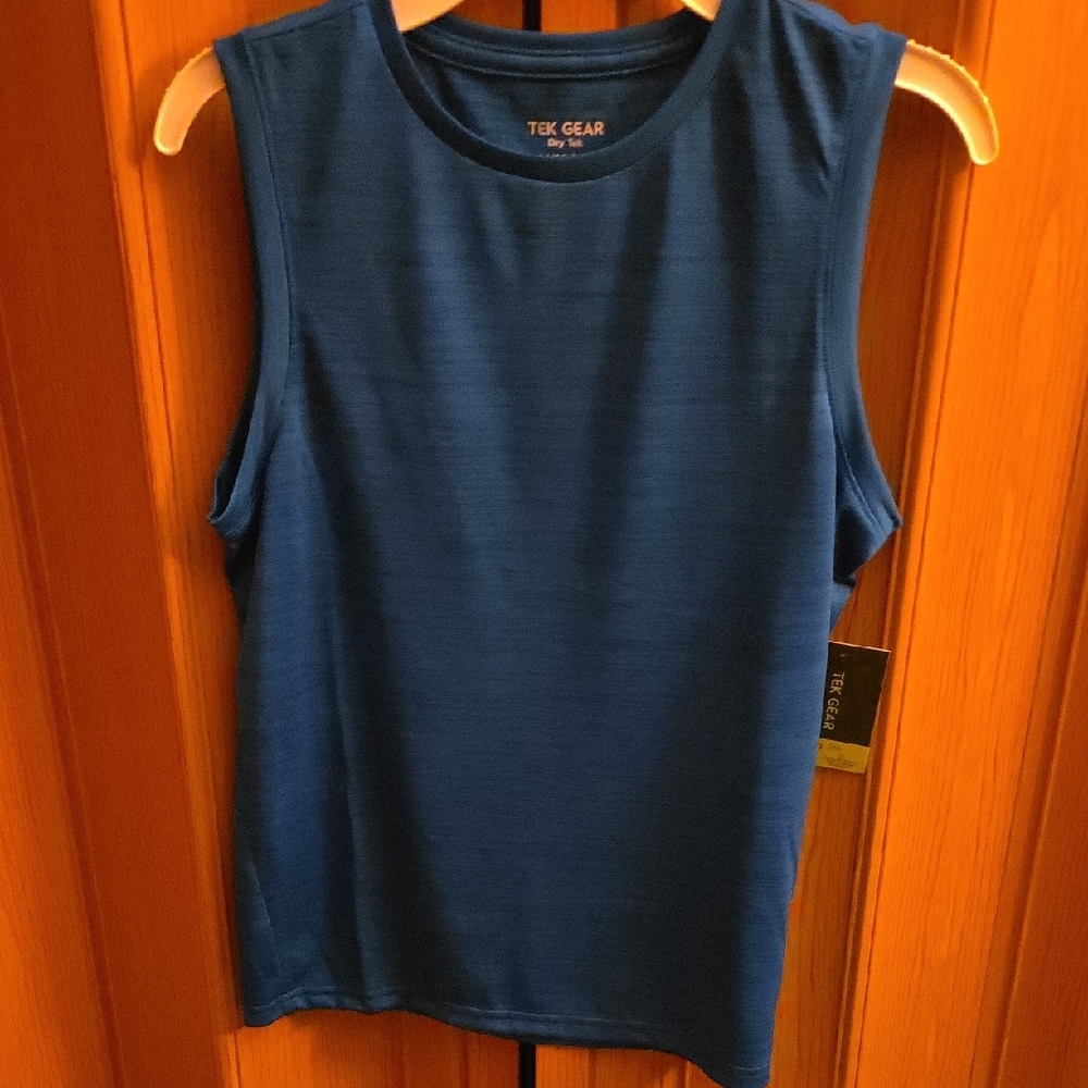Boys Tek Gear Blue Muscle Tee Performance Top